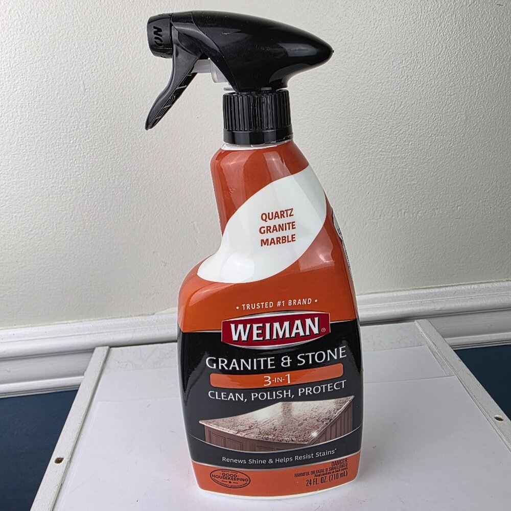 Weiman Granite & Stone 3 In 1 Clean Polish Protect Spray 24 Oz NWOT